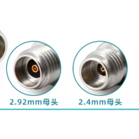 TASI 2.92-2.4mm射频同轴不锈钢转换头测试互转适配器2.92母头-2.4母头