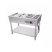 胜佳酒店餐具保温送餐车食堂送饭车移动推车 220v3kw 五格8盒带底柜