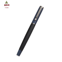 鑫京州莫兰迪色钢笔 简约刻花金属笔 磨砂商务礼品钢笔刻字 莫兰迪蓝色 3只