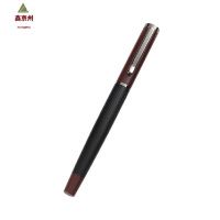 鑫京州莫兰迪色钢笔 简约刻花金属笔 磨砂商务礼品钢笔刻字 莫兰迪红色 3只