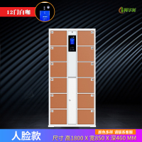 冀华美超市电子存包柜微信扫码储物柜单位智能人脸识别手机寄存放柜收纳 12门人脸识别升级款
