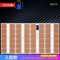 冀华美超市电子存包柜微信扫码储物柜单位智能人脸识别手机寄存放柜收纳 48门人脸识别升级款