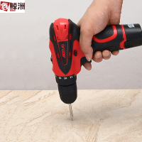 鑫鲸洲12V电动螺丝刀套装 锂电充电钻 电动螺丝刀起子机 手枪钻-牧田红双速12V一电一充 (工具箱)1.4KG