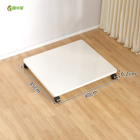 冀华美台式电脑主机托架移动机箱底座带滑轮桌下置物架托盘花架拖板收纳 白色-40*45*6.2cm