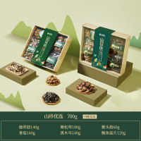 鲜品屋山珍礼盒节令食品送礼大礼包企业团购福利礼品 山珍优选 700g