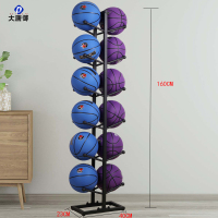 大唐御篮球展示架收纳放置架足球摆放架子家用存放陈列球类置物架归置架-白色双6[放12个球]