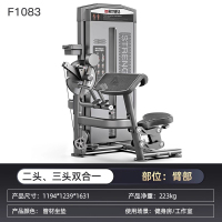 亿迈商用必确力量器械坐式推胸器仰卧举肩高低拉背健身房器材-F1083二头、三头双合一
