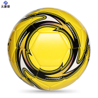 大唐御足球4号学生3号机缝PVC橡胶5号比赛足球football*2个-2.7加厚黄龙卷金/5号球(正规11人制用)