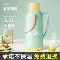 怡雅韵热水瓶家用保温壶暖瓶茶瓶大容量暖壶茶壶便携正品开水保温瓶 3.2L[香草薄荷]