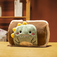 CCKO国标充电热水袋防爆电暖宝自动断电暖宝宝暖水袋可拆洗暖袋暖手宝 绿色小恐龙