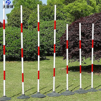 大唐御倒车杆 红白训练杆 30m*2蛇形跑杆 含1.8mPVC杆*7+2kg橡胶底座*7