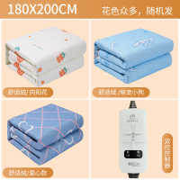 CCKO舒适绒单人双人电热毯代加工学生宿舍用安全电褥子-绒面-高低档[双人双控长2米*宽1.8米]花型随机