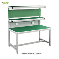 冀华美防静电工作台检修台操作台带抽屉带灯防静电工作台 120*60*160cm没抽屉两插座
