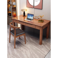 花辰写字桌实木电脑桌简约学生学习桌子桌椅组合 1.4米单桌+椅子