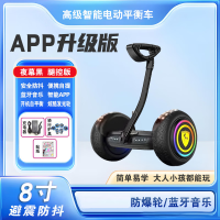 ZJLQ户外运动智能电动双轮蓝牙代步平衡平行车-8寸运动版黑色腿控套装