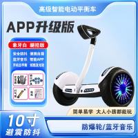 ZJLQ户外运动智能电动双轮代步平衡平行车-10寸豪华版白色腿控套装