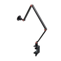 ZJLQ便携显示器显示屏支架拍摄直播手机桌面平板支架游戏专用-黑色 夹式三臂[磁吸款]