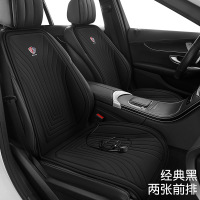 鑫景洲石墨烯汽车加热坐垫冬季12V24V车载电加热改装毛绒座垫保暖单座椅[黑色]主副驾双座