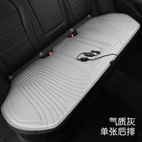 鑫景洲石墨烯汽车加热坐垫冬季12V24V车载电加热改装毛绒座垫保暖单座椅[灰色]后排三人座