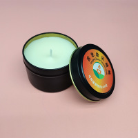 华恒臻24小时应急防灾蜡烛家用停电照明户外大棚增温透明玻璃杯罐装石蜡-应急防灾蜡烛24小时黑色*5个