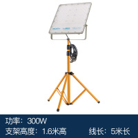 ZOATRONled投光灯室内移动照明带线户外工作灯便携三脚支架直播跳舞射灯-单头300瓦1.6米支架