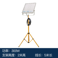 ZOATRONled投光灯室内移动照明带线户外工作灯便携三脚支架直播跳舞射灯-单头三百瓦2米支架