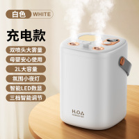 CCKO加湿器家用大容量喷雾办公室空气加湿器孕妇婴儿卧室专用 充电款[白色]
