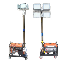 ZOATRON移动照明车组户外应急施工抢修抢险汽油柴油全方位移动升降工作灯 5KW汽油自动升降+4*500WLED灯