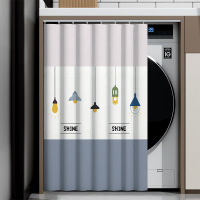 CCKO遮光帘阳台洗衣机防晒帘滚筒柜子遮挡帘 ZGL222 防水全遮光[送滑轨道]宽100cm*高140cm