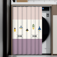 CCKO遮光帘阳台洗衣机防晒帘滚筒柜子遮挡帘 ZGL224 防水全遮光[送滑轨道]宽90cm*高120cm