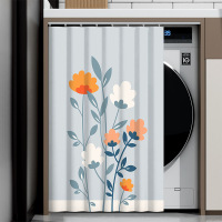 CCKO遮光帘阳台洗衣机防晒帘滚筒柜子遮挡帘 ZGL231 防水全遮光[送滑轨道]宽100cm*高140cm