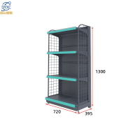 点云星辰超市货架小型超市便利店文具玩具零食药店货架 双面超市货架展架-720*395*1300端架