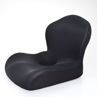 鑫景洲记忆棉办公室椅垫榻榻米屁垫汽车座垫懒人椅子学生一体靠垫坐垫 黑色空气层[38*36*9*33CM]