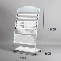 CCKO报纸夹架报刊架杂志宣传册展架户型图纸架书报资料收纳整 729A 银 铁夹