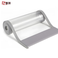 鑫景洲透明磁吸门帘防蚊隔音隔断帘强力磁性全磁条免打孔遮挡帘 牛筋边条透明2.0mm*宽40cm(送龙骨配重)2.5米高