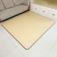 CCKO暖脚垫碳晶地暖垫石墨烯地暖加热地垫家用电热垫 暖米黄 100*200cm可定时数码智能温控开关