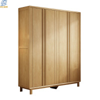 点云星辰全实木简约柜子卧室现代推拉对开衣柜简约衣橱-2512#推拉衣柜1212*610*2100mm原木色