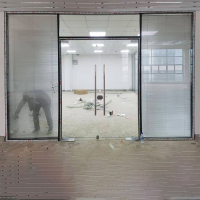 冀华美 钢化玻璃门办公楼大门店铺面大门(含安装)