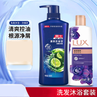 金城堡(JINCHENGBAO)男士清爽控油蓬松套装正品清爽控油500g+沐浴露350g