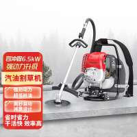 莱普森德国四冲汽油割草机小型家用汽油机背负式大功率除草机打草机农用 四冲程背负式145割草割稻套餐
