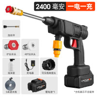 莱普森便携车载无线洗车机家用充电式清洗刷车高压水泵锂电洗车水枪 一电一充10节电池(牧田款)