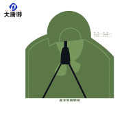 大唐御靶纸迷彩色基本色靶纸荒漠色靶纸击训用品打靶器材靶场耗材-基本色胸环靶(100张)