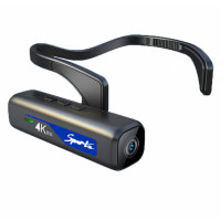 达冠升 DSJ-F2 头戴式记录仪4K高清防抖摄像 耳挂式运动仪64G