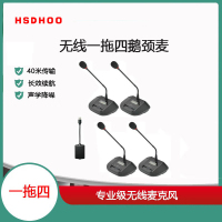 华视动狐华视无线话筒无线一拖二麦克风无线鹅颈会议麦克风录播直播会议户外采访2.4G无线鹅颈麦克风一拖二 1拖4