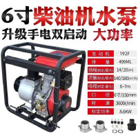 重虎消防应急救援防汛排水髙压大功率流量 电启动 8.6KW柴油机6寸抽水泵