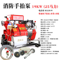 重虎 手抬移动消防接力水泵大流量柴油便携应急灭火设备25马力BJ22B-W