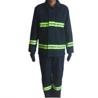 泰拉德扑火救援阻燃战斗防火防护服隔 热灭火服 薄款02式消防员衣服裤子