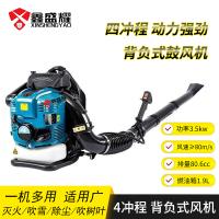 鑫盛耀背负式四冲程吹雪鼓风机道路清除风力灭火机器蓝色功率3.5KW