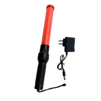 泰拉德LED消防发光信号棒手持安全闪光警示棒交通指挥棒红色41cm充电款