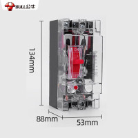 公牛(BULL)LM-100/63A-2901/DZ15塑料外壳式断路器220V